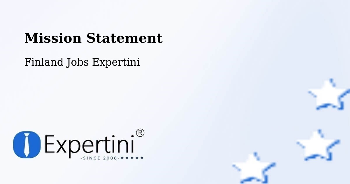 Mission Statement - Finland Jobs Expertini